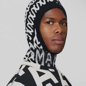 Marc Jacobs Black Monogram Balaclava